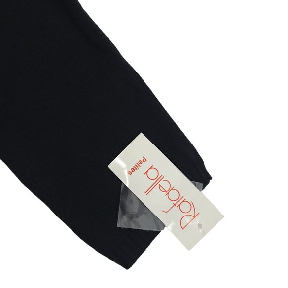 Rafaella Cotton Sweater Womens Size M Petite Round Neck Top Black - Picture 7 of 10